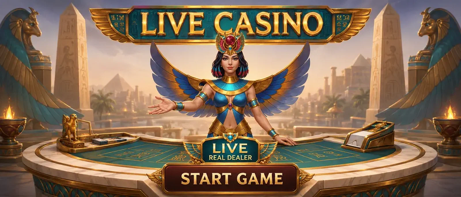 Sala Live Casino di Amun Ra